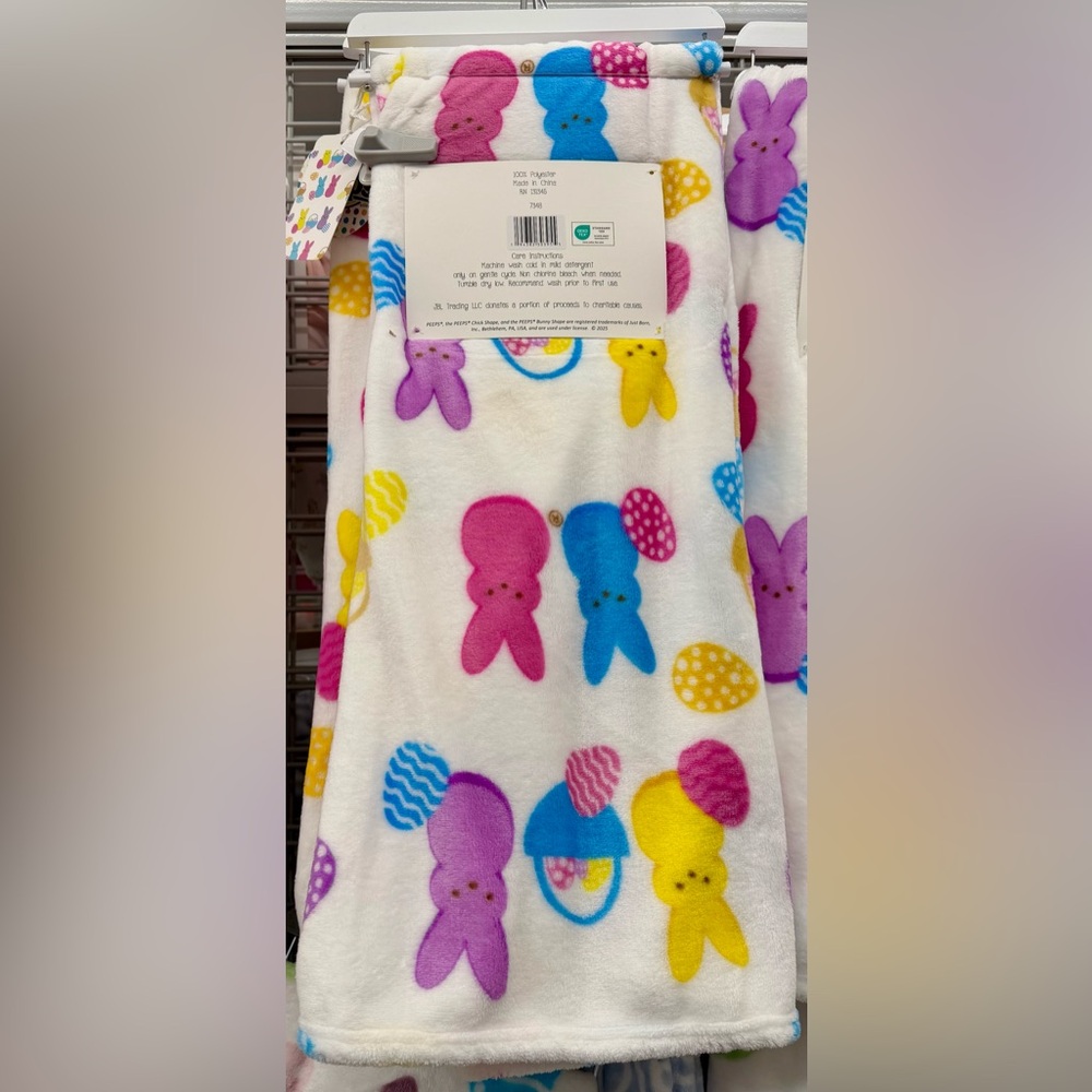 peeps easter plush blanket throw - Picture 2 of 2